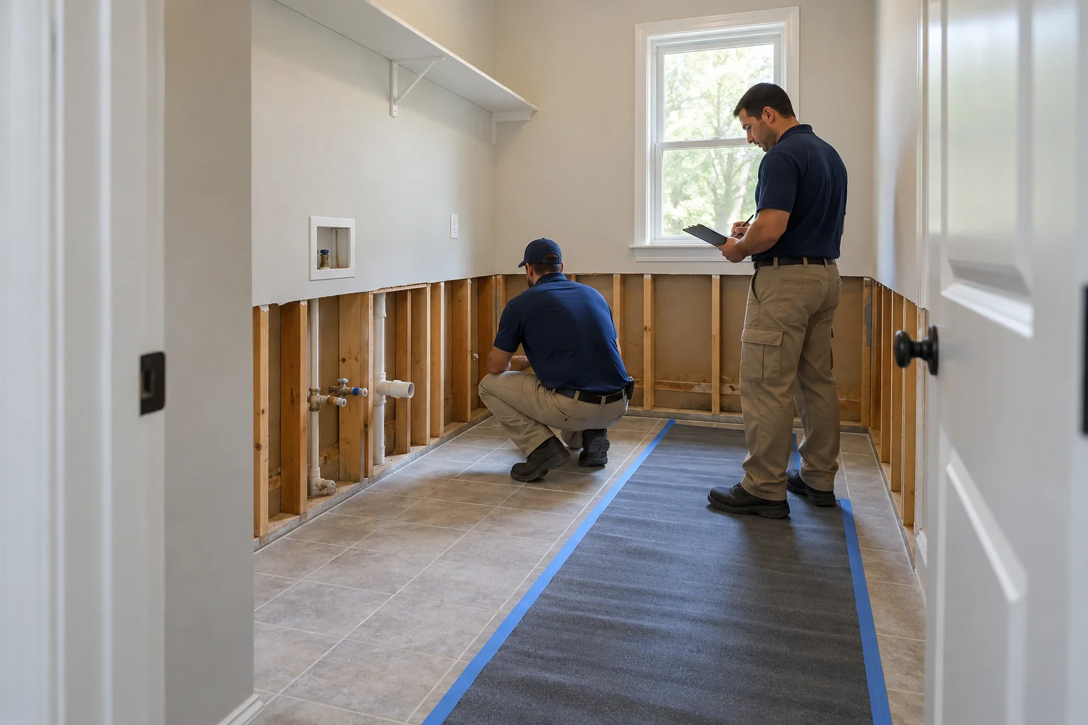 water damage restoration concept · Carrollton