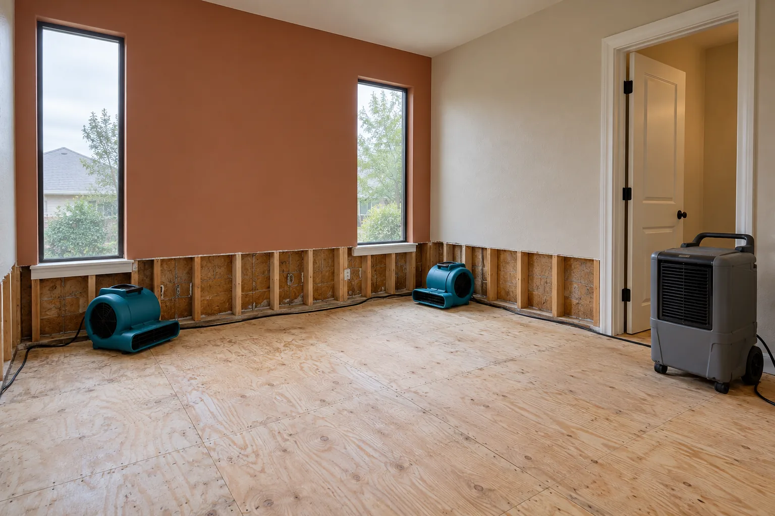 water damage restoration concept · Cedar Hill