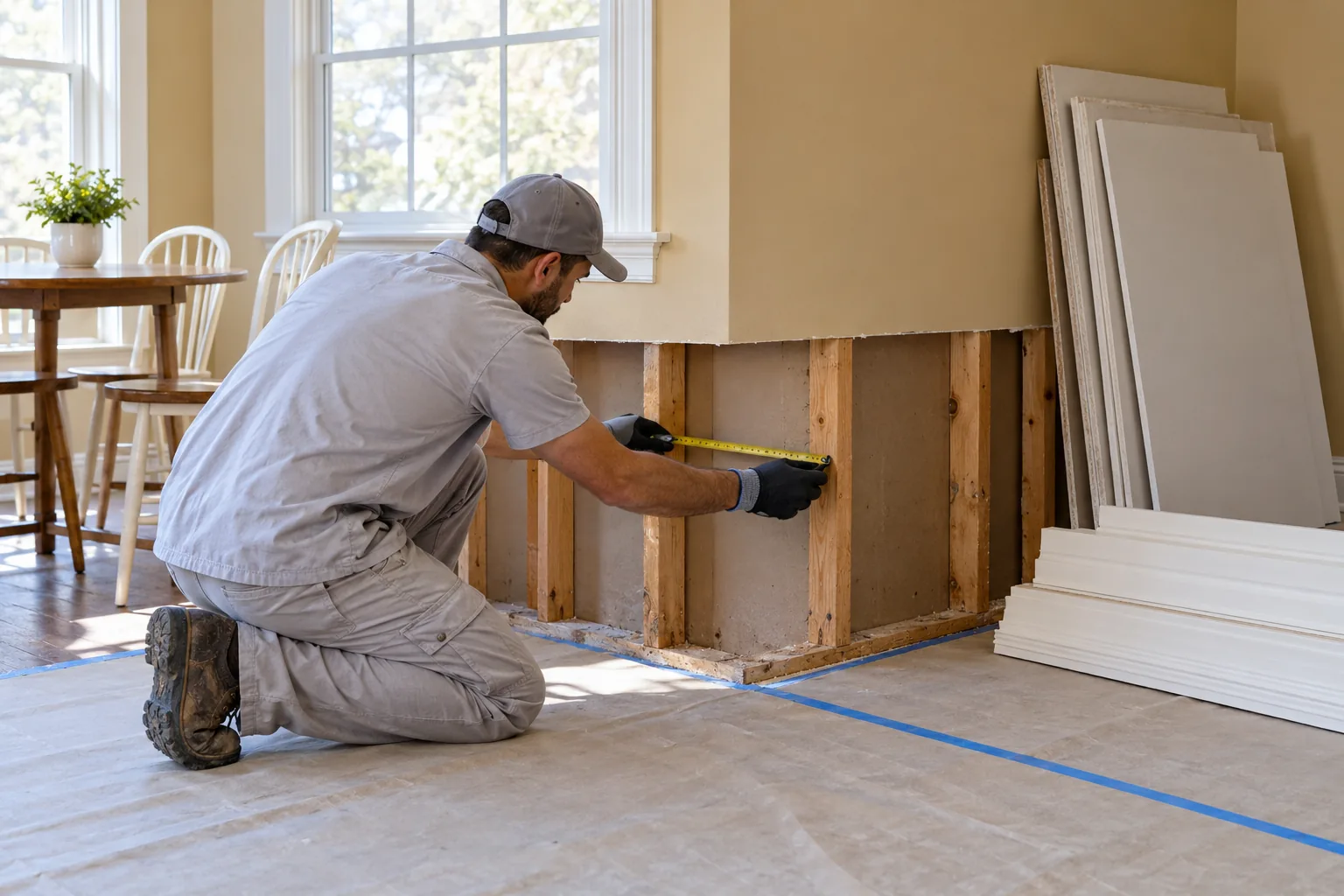 water damage restoration concept · Cedar Hill