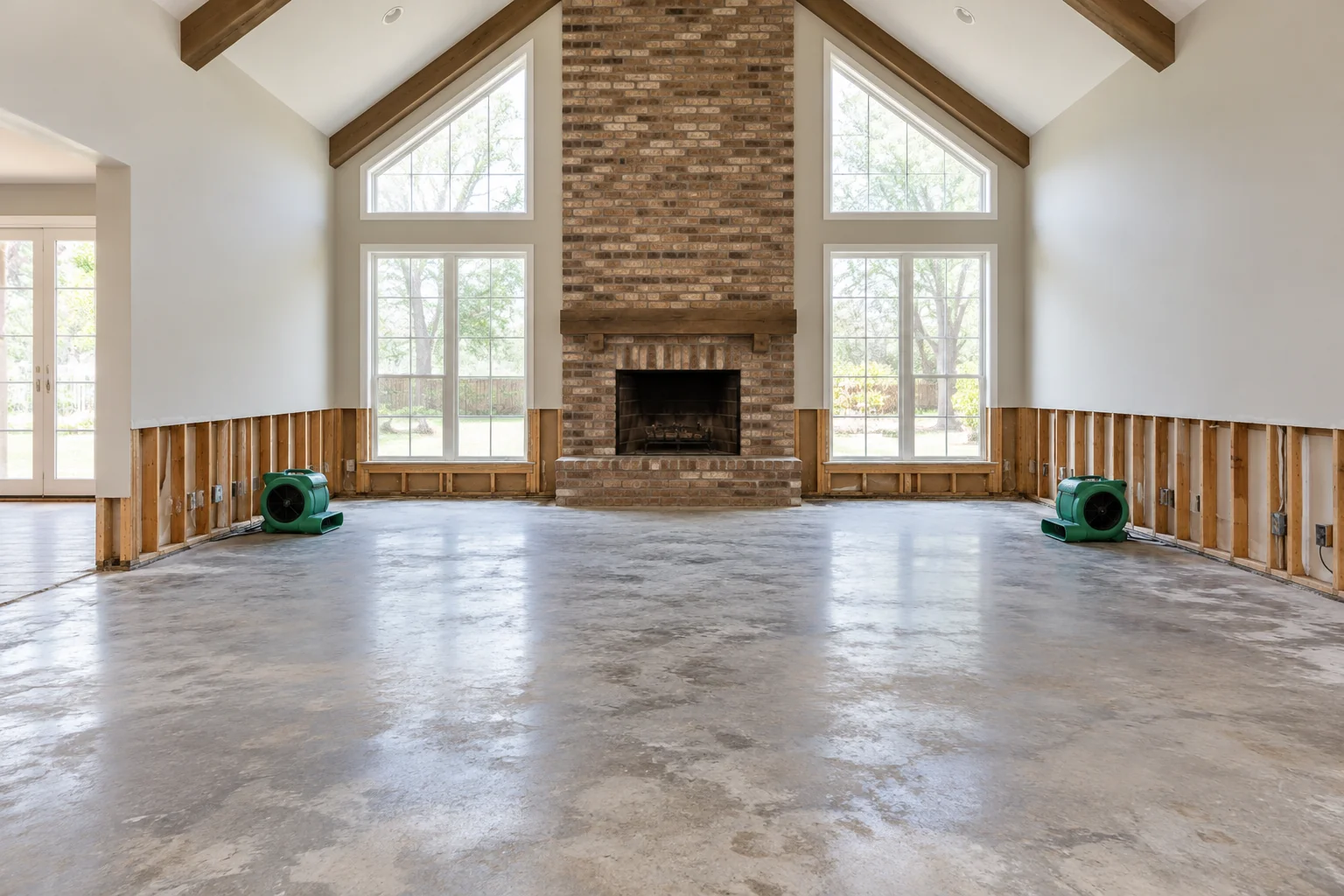 water damage restoration concept · Colleyville