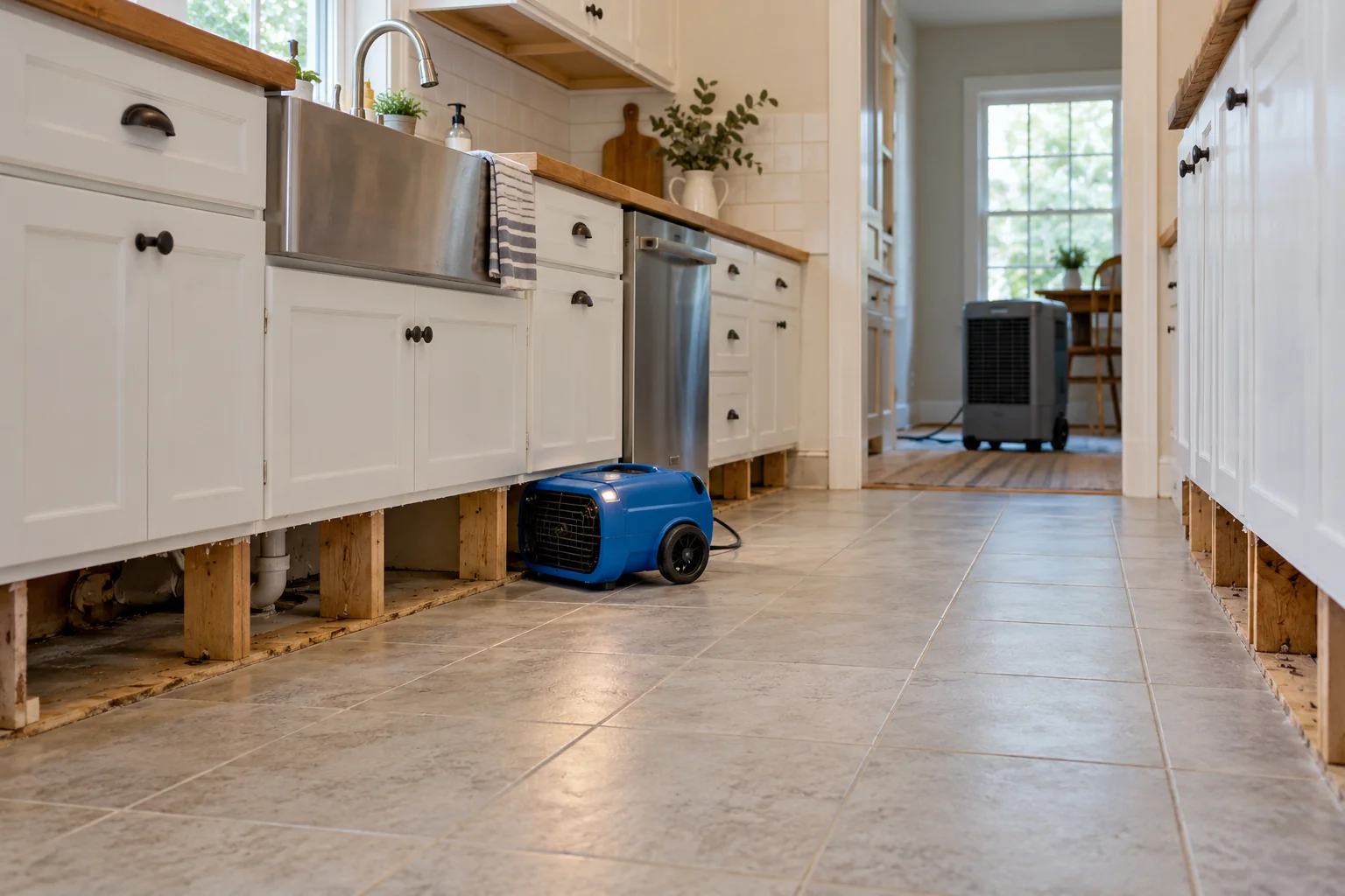 water damage restoration concept · Coppell