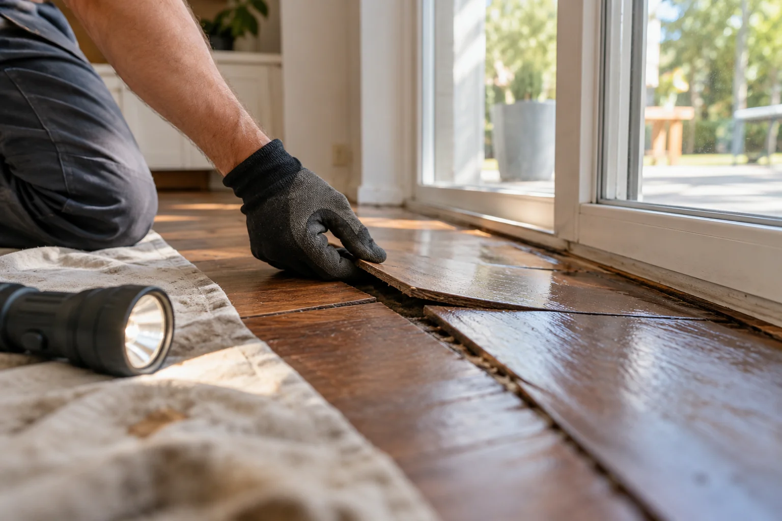water damage restoration concept · Coppell