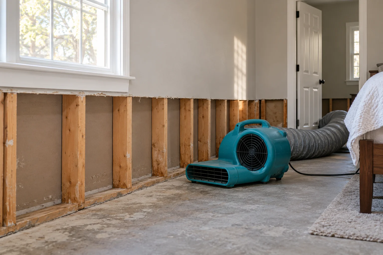water damage restoration concept · Dallas