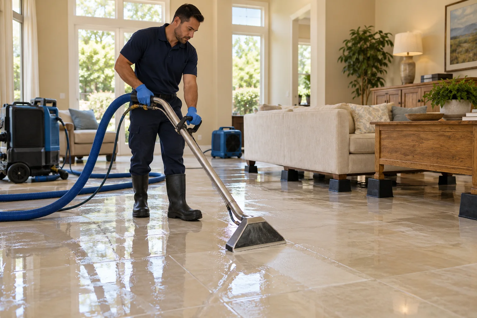 water damage restoration concept · DeSoto