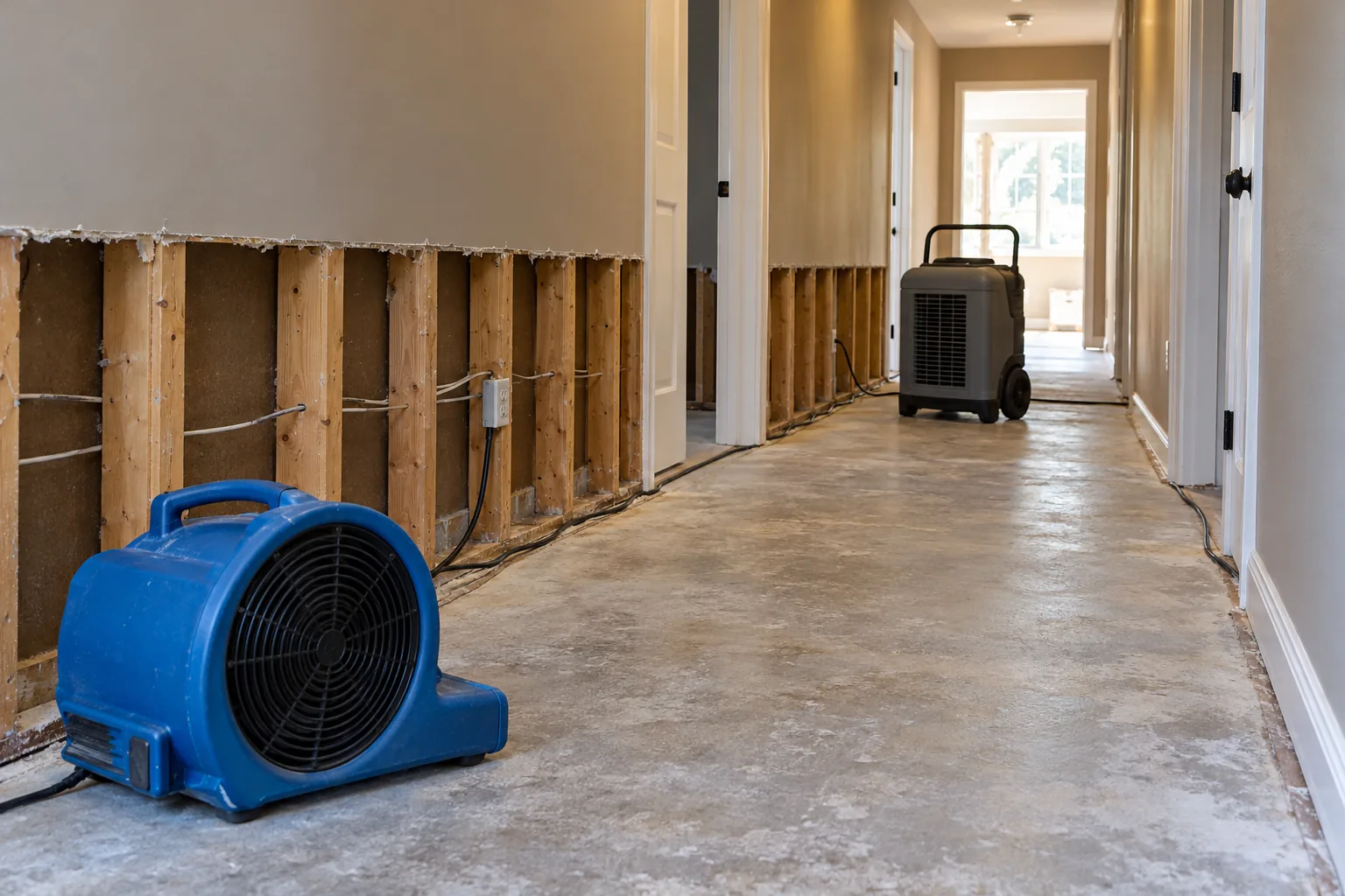 water damage restoration concept · Duncanville