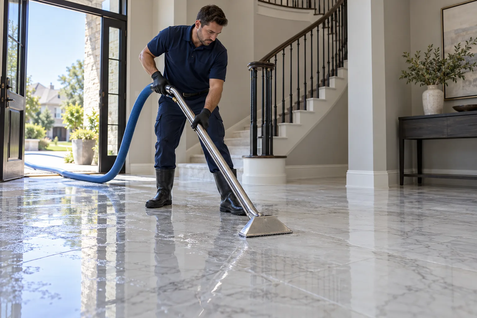 water damage restoration concept · Euless