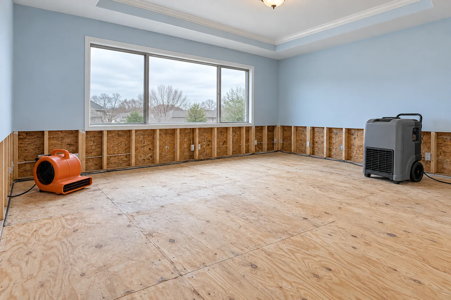 water damage restoration concept · Euless