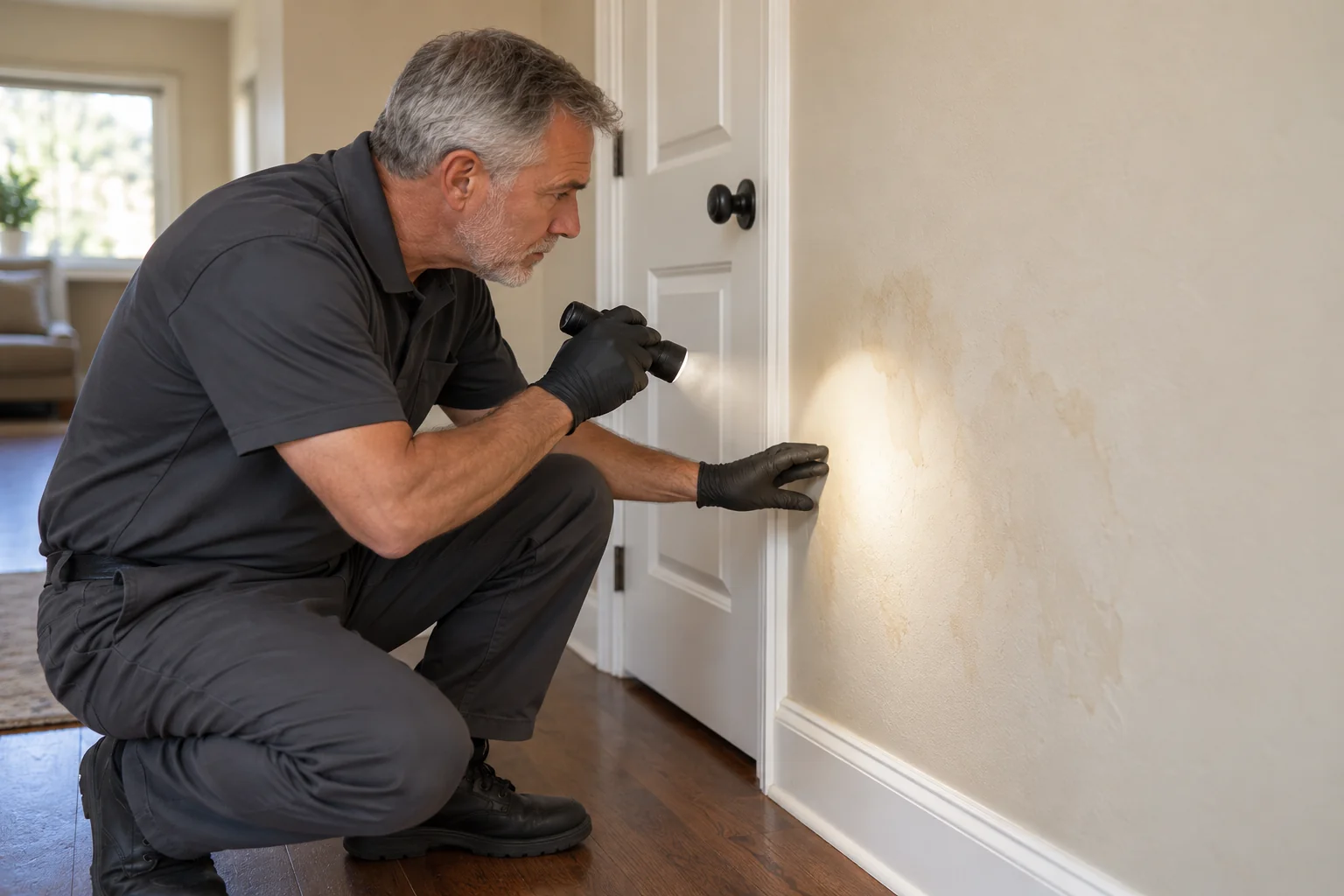 water damage restoration concept · Farmers Branch