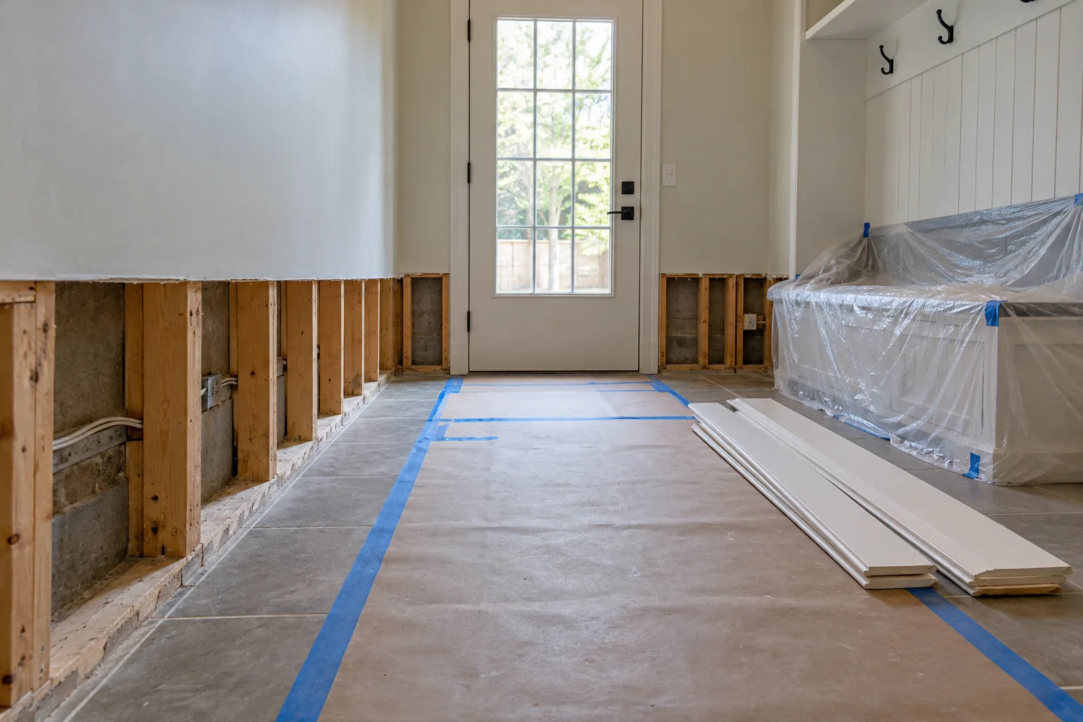 water damage restoration concept · Fort Worth