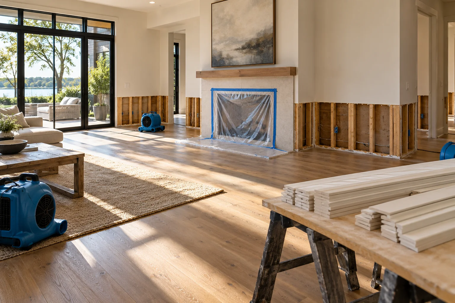 water damage restoration concept · Frisco