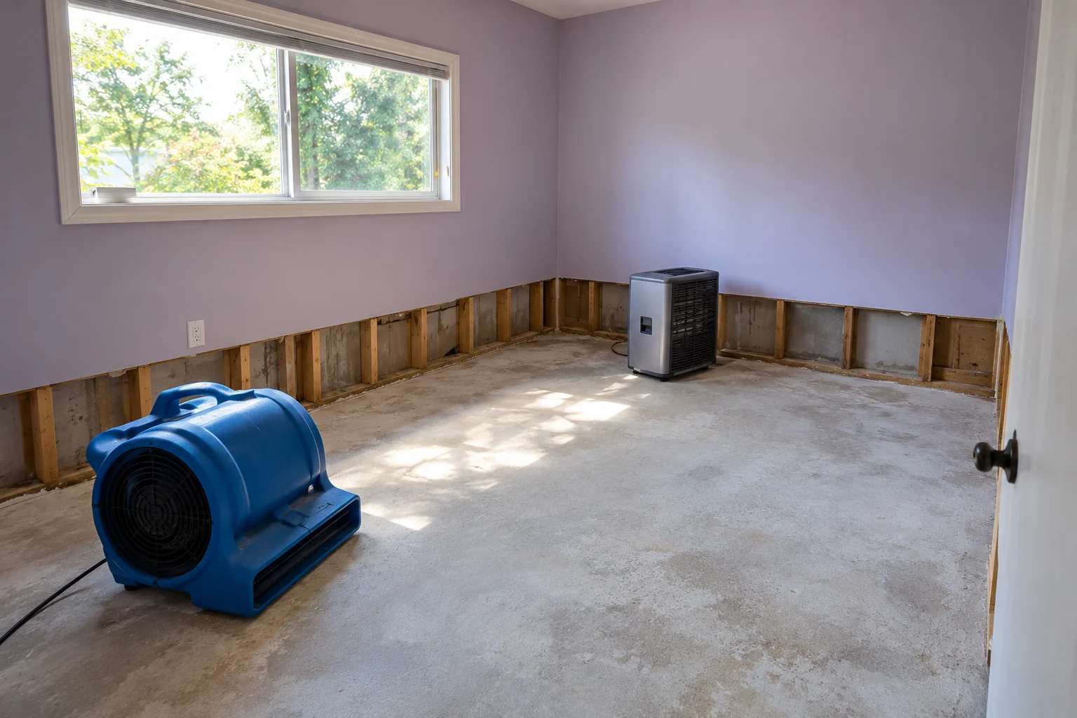 water damage restoration concept · Garland