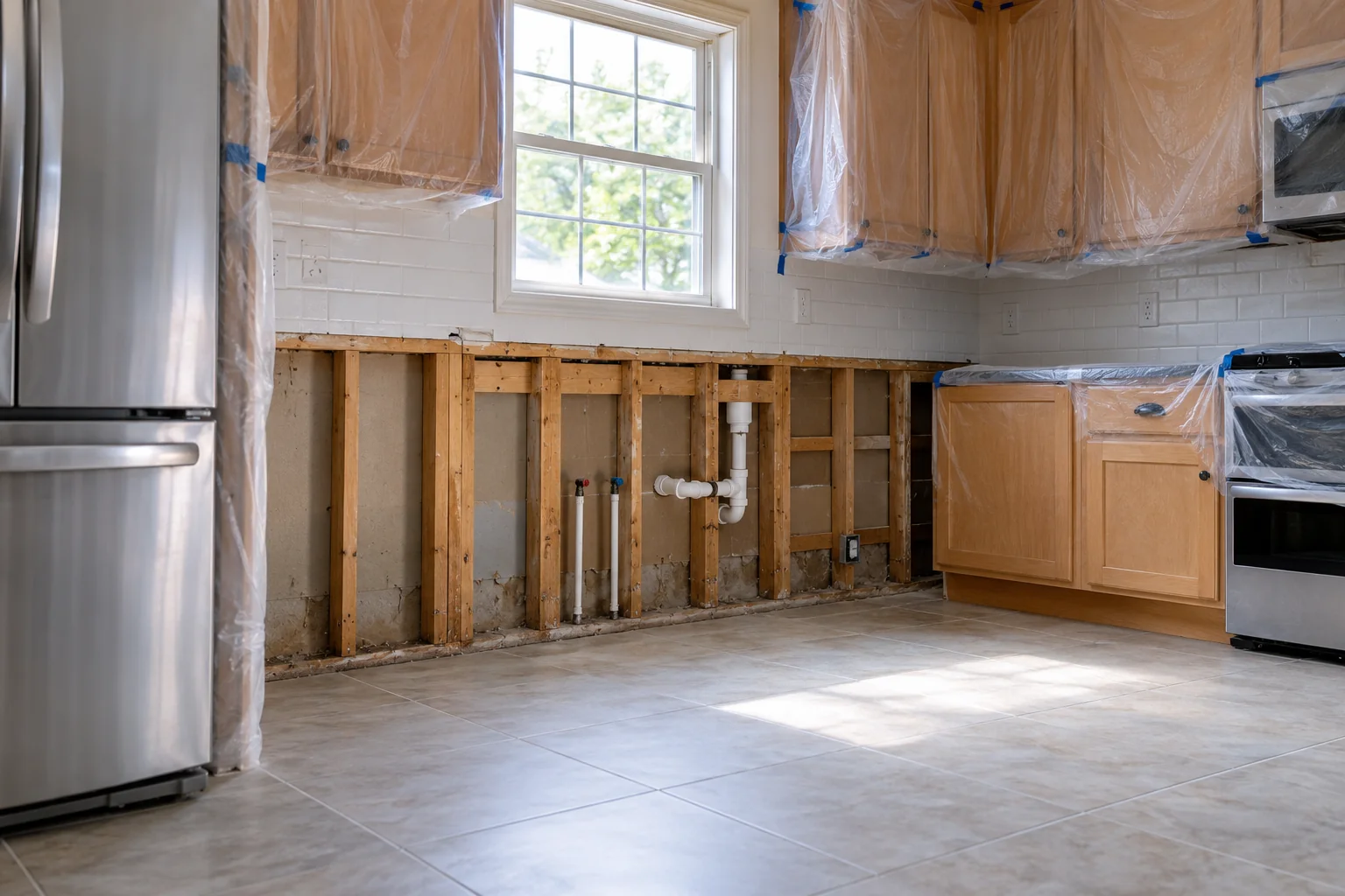 water damage restoration concept · Garland