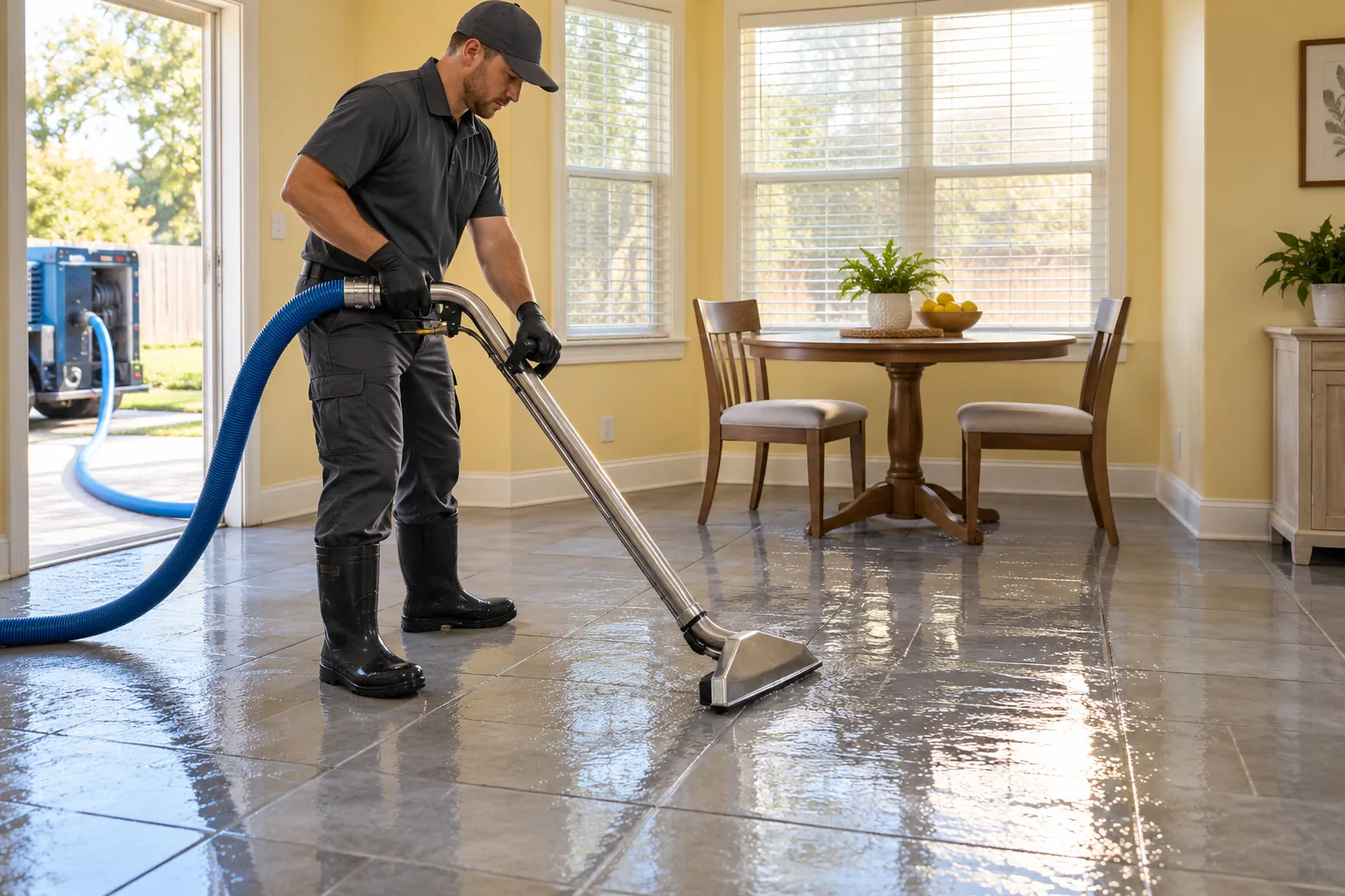 water damage restoration concept · Glenn Heights
