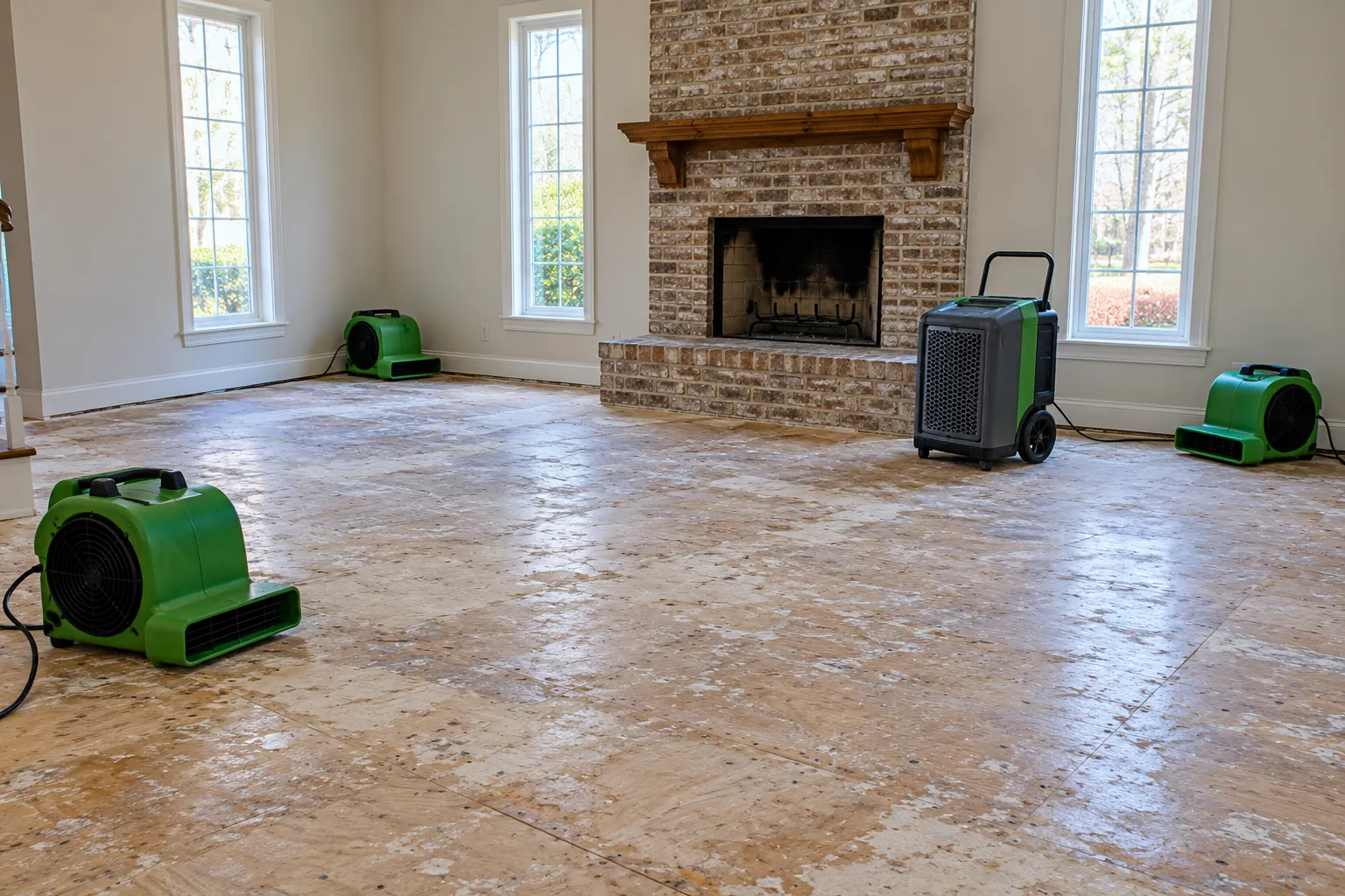 water damage restoration concept · Grand Prairie