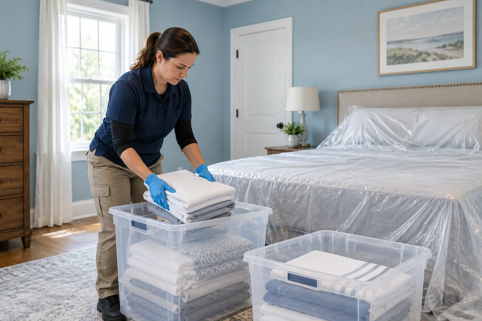 water damage restoration concept · Grand Prairie