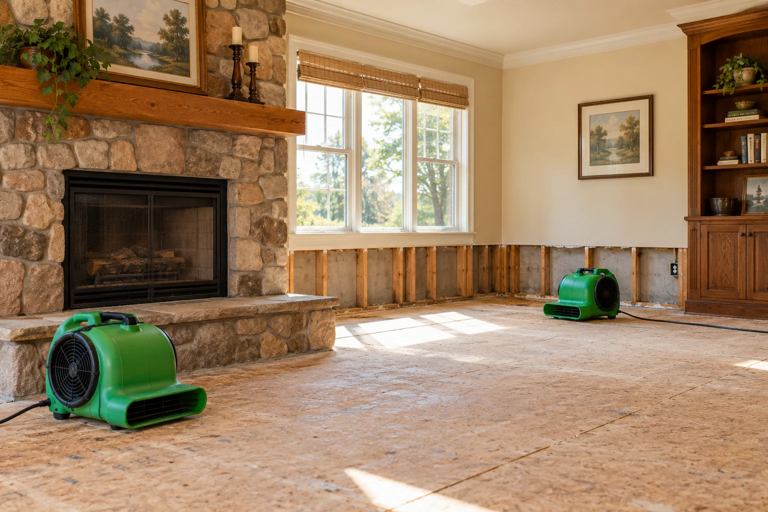 water damage restoration concept · Grapevine