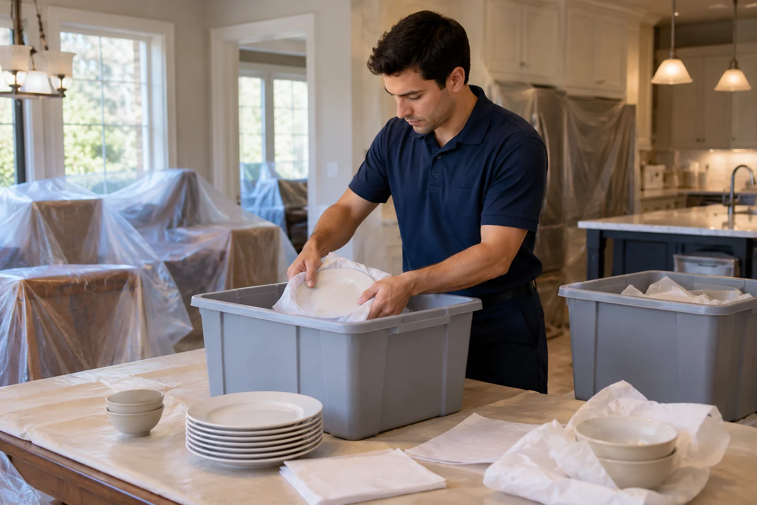 water damage restoration concept · Grapevine