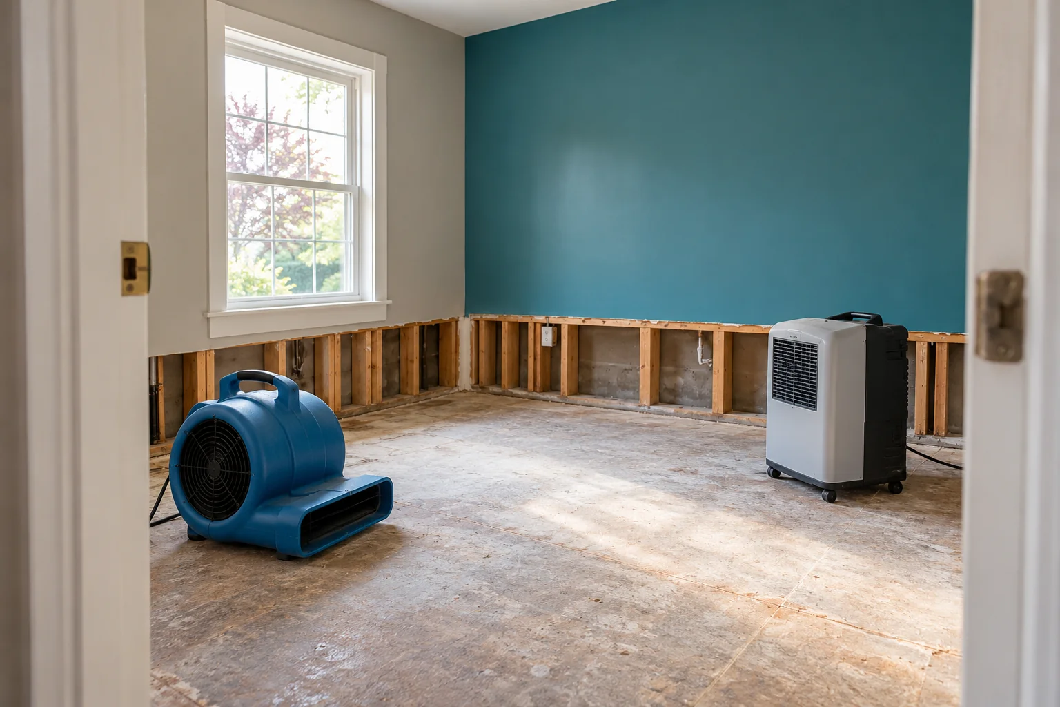water damage restoration concept · Irving