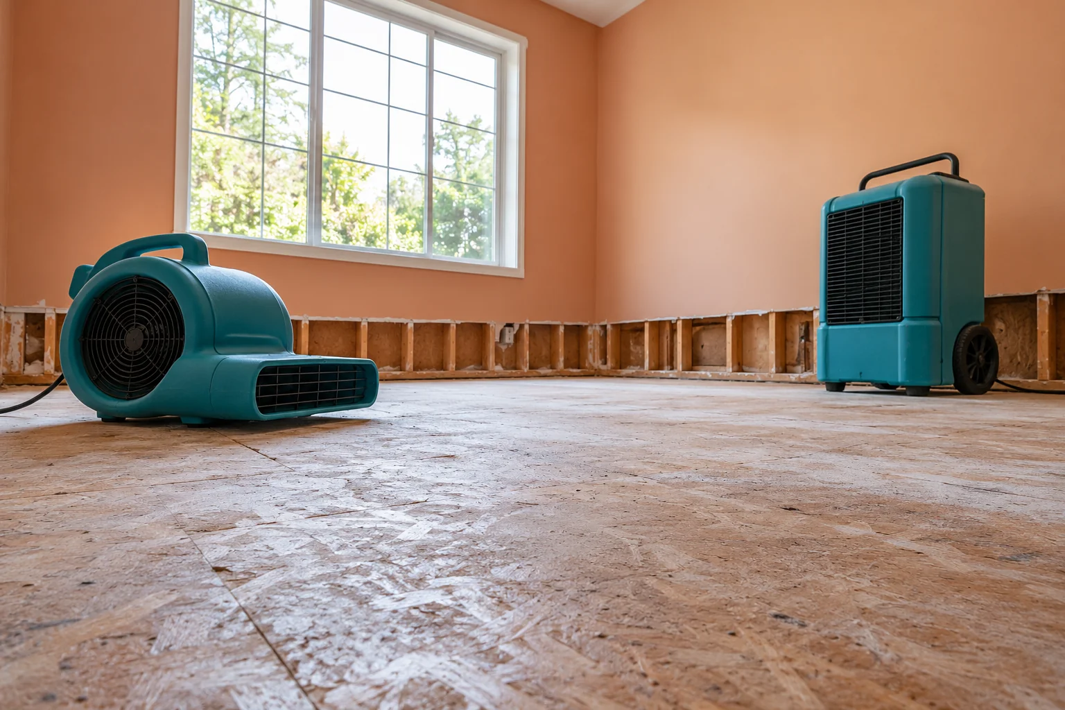 water damage restoration concept · Keller