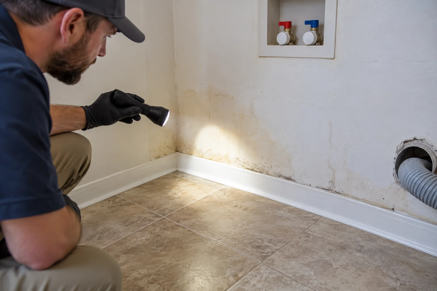 water damage restoration concept · Keller
