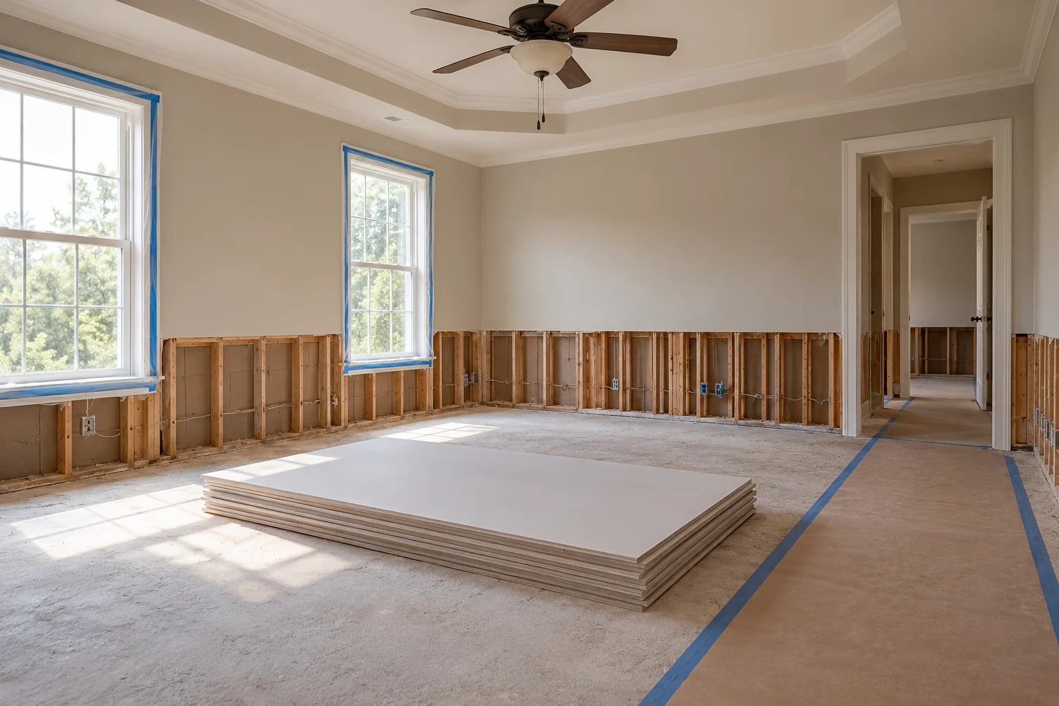 water damage restoration concept · Keller