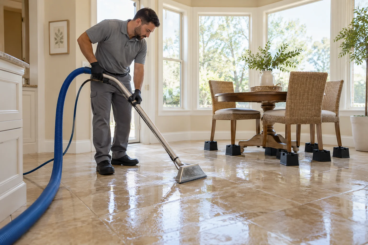 water damage restoration concept · Lewisville