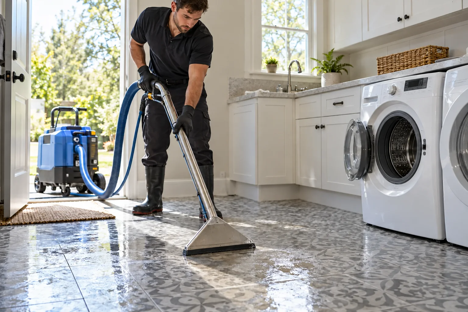water damage restoration concept · Mansfield