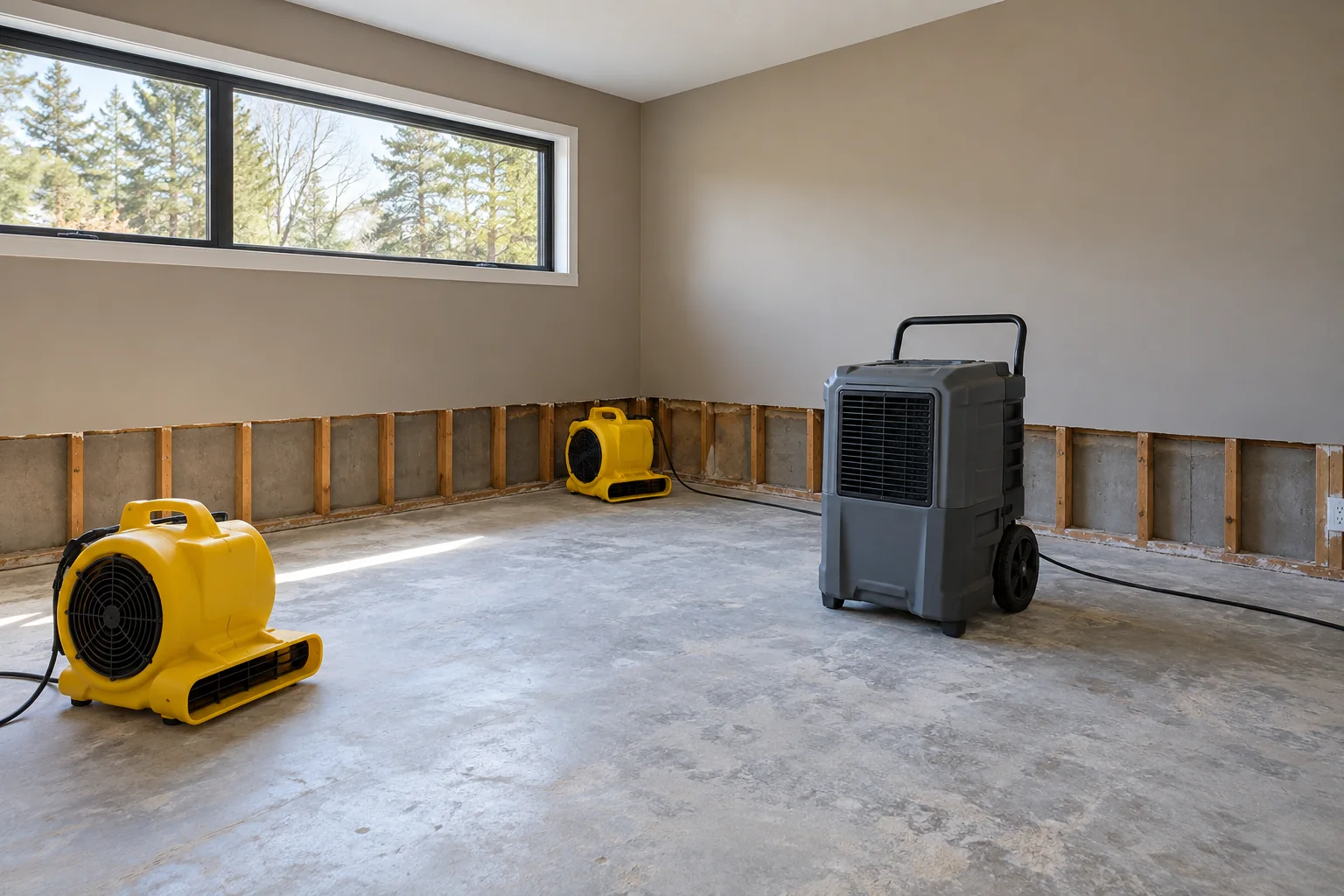 water damage restoration concept · Mansfield