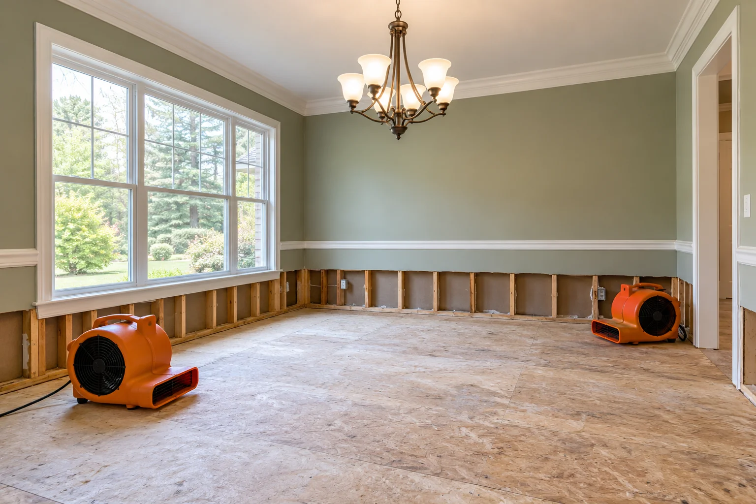 water damage restoration concept · McKinney