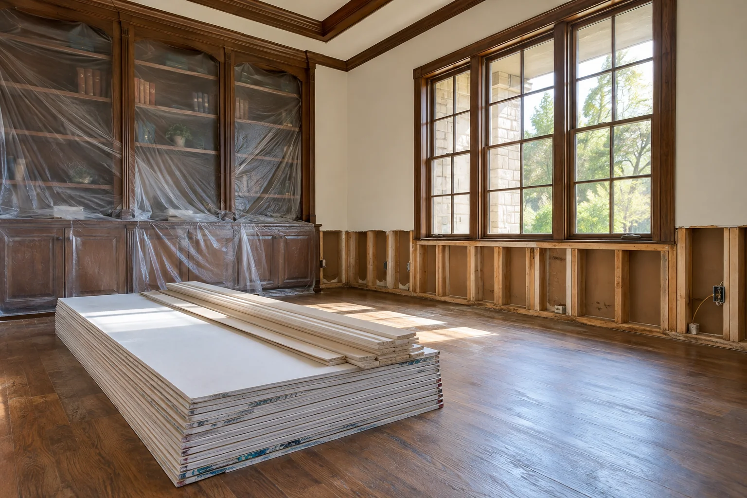 water damage restoration concept · McKinney