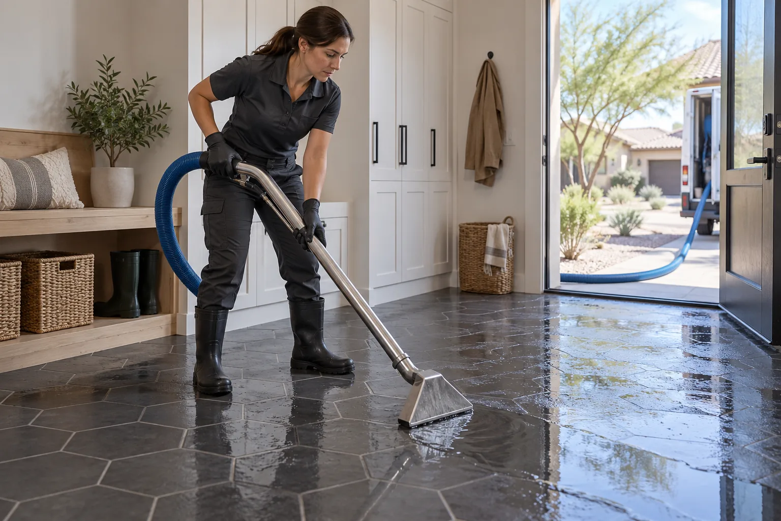water damage restoration concept · Mesquite
