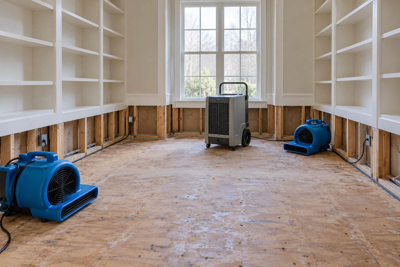 water damage restoration concept · Midlothian