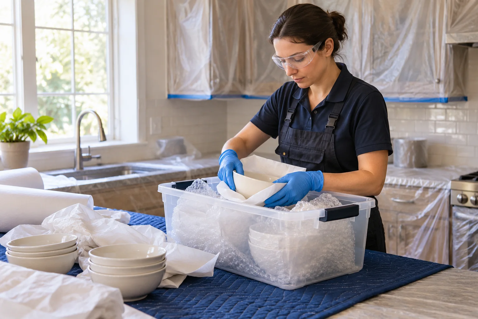 water damage restoration concept · Midlothian