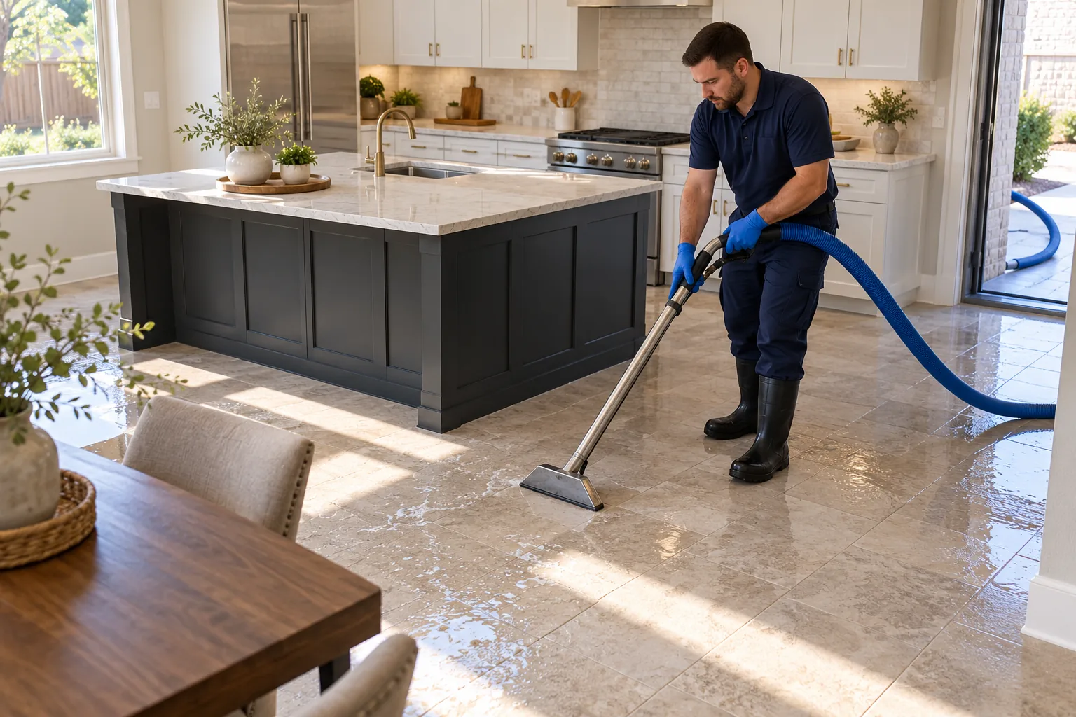 water damage restoration concept · North Richland Hills