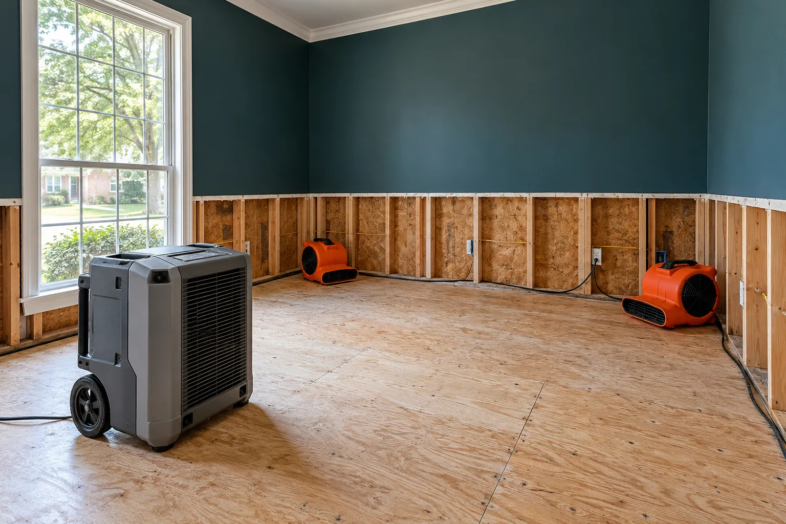water damage restoration concept · North Richland Hills