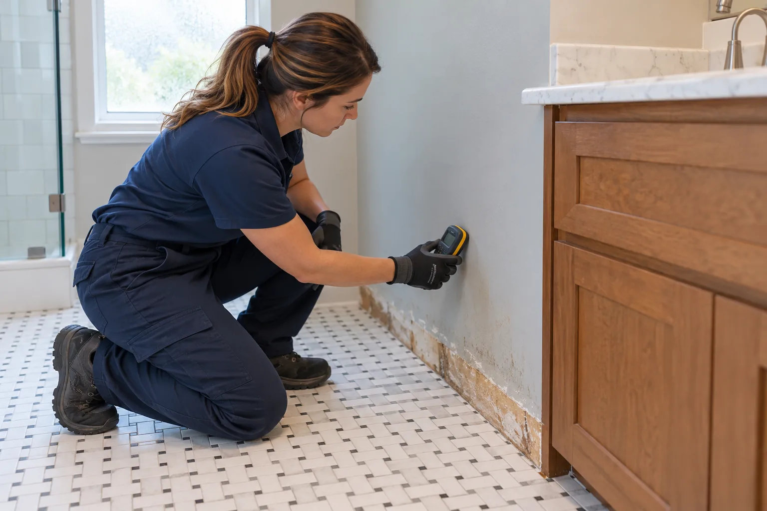 water damage restoration concept · North Richland Hills
