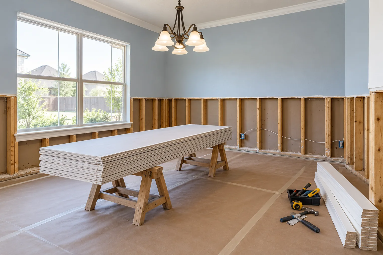 water damage restoration concept · North Richland Hills