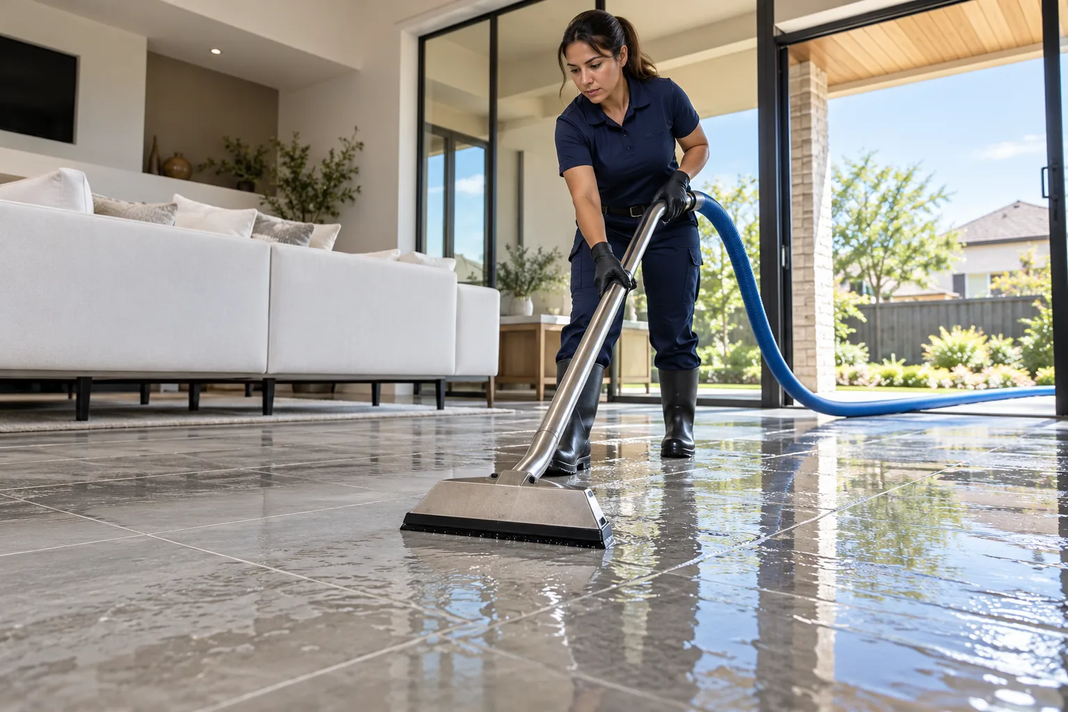 water damage restoration concept · Plano