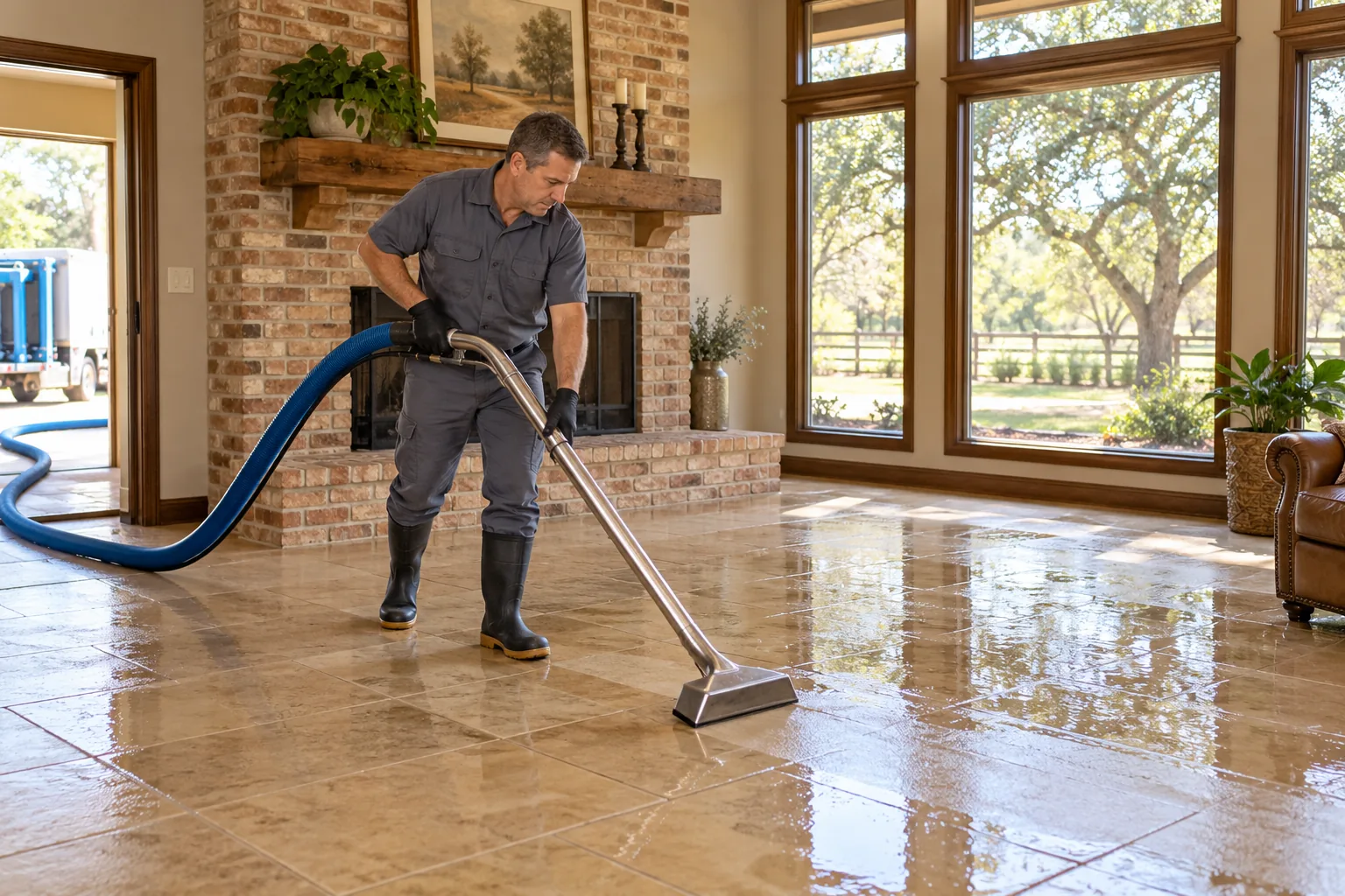 water damage restoration concept · Richardson