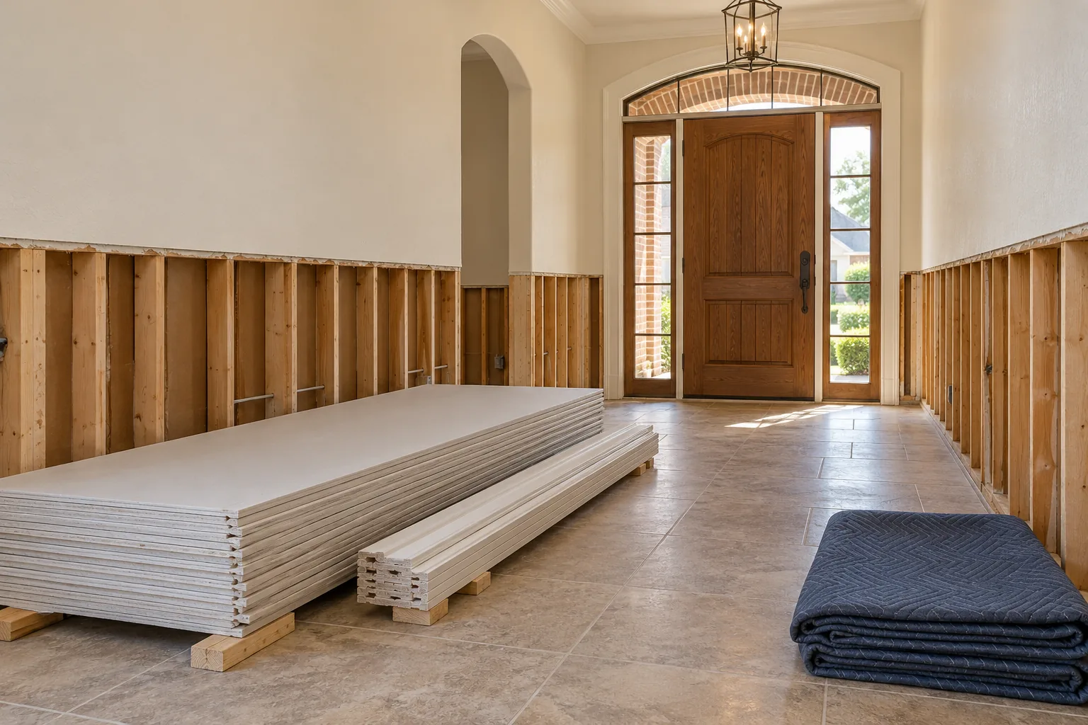 water damage restoration concept · Rockwall