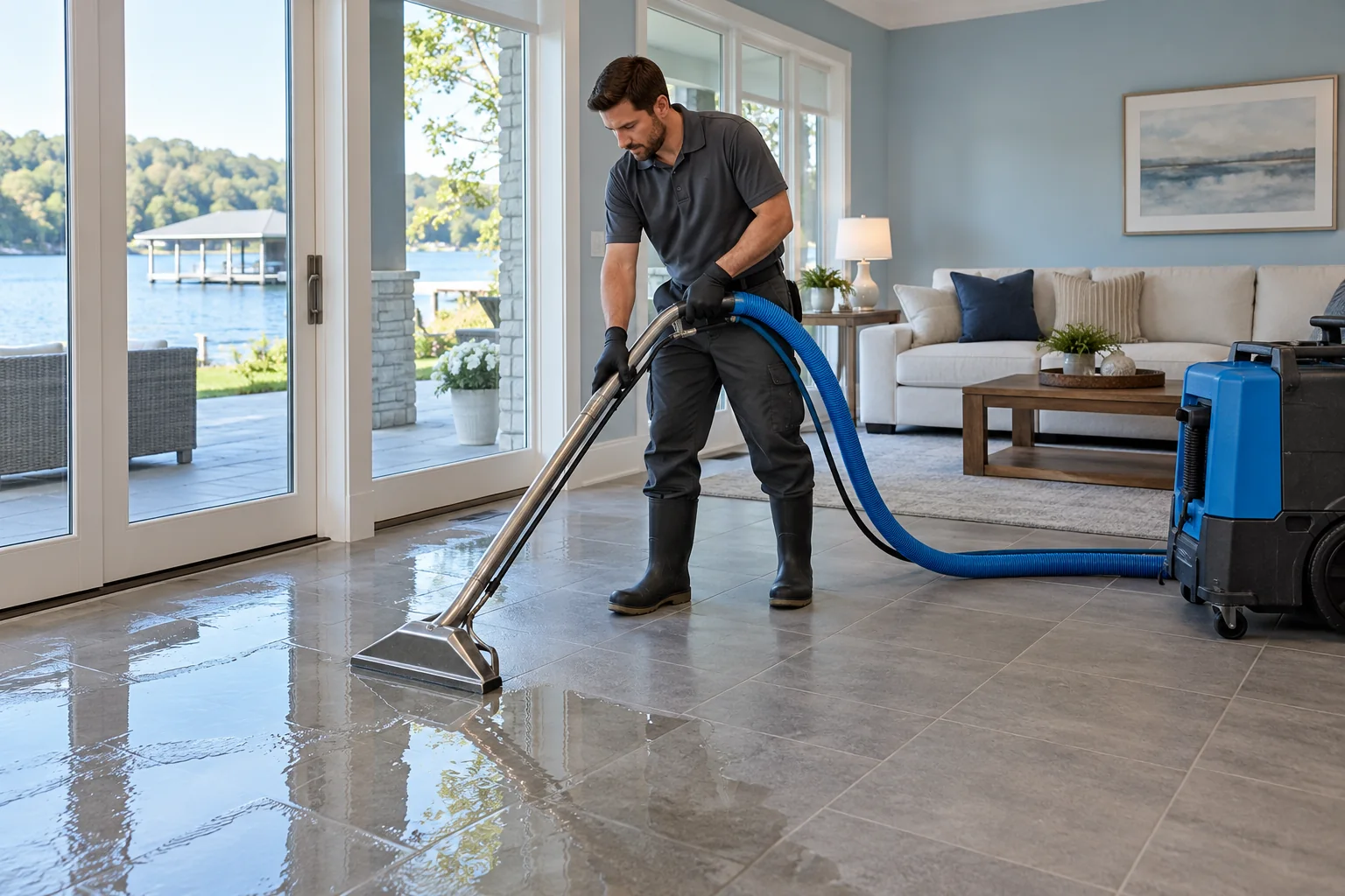 water damage restoration concept · Rowlett
