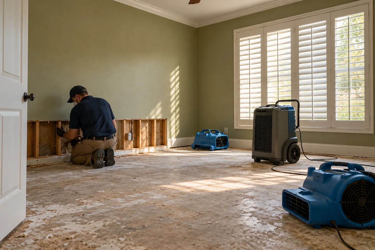 water damage restoration concept · Southlake