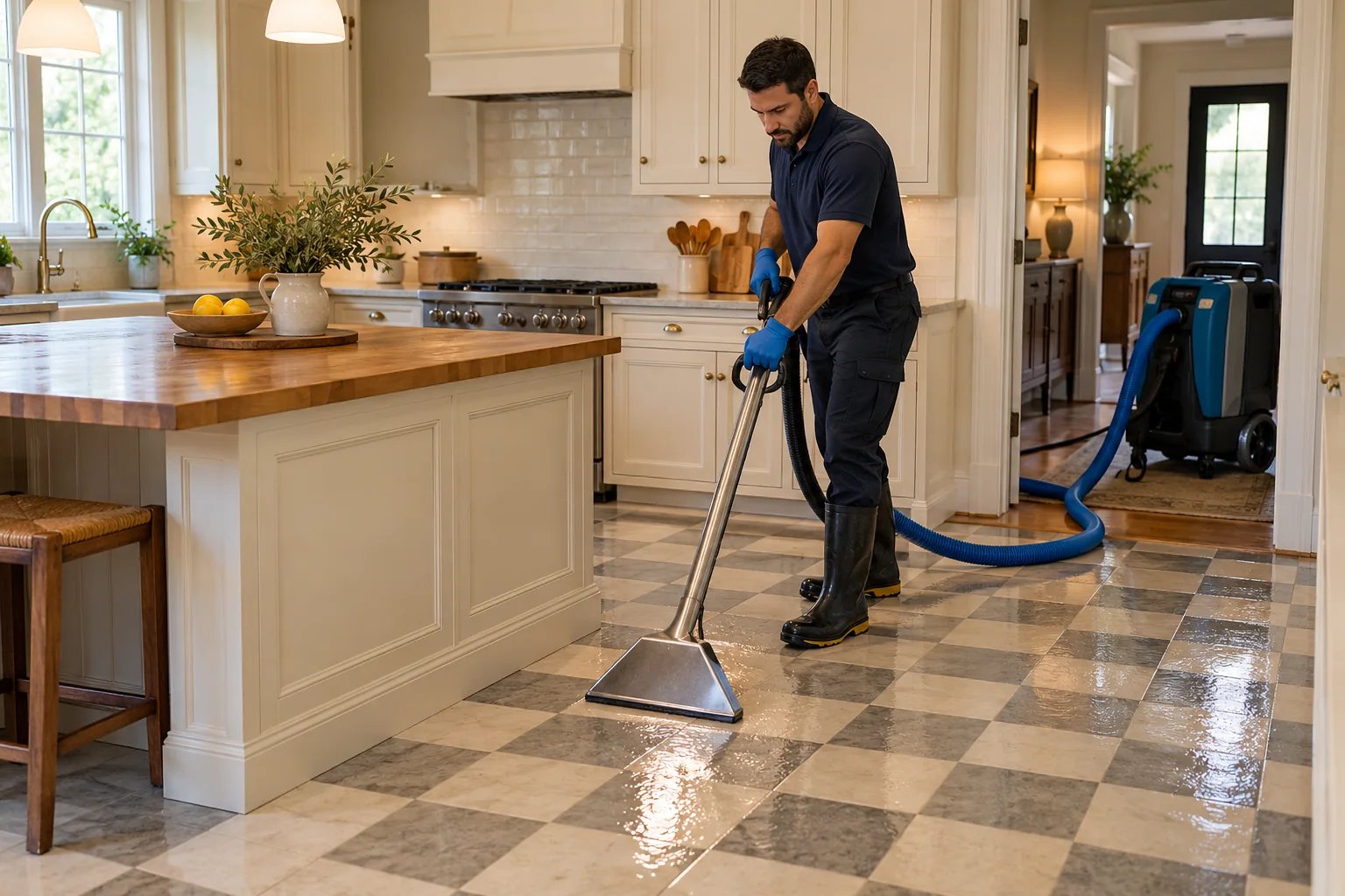 water damage restoration concept · Waxahachie