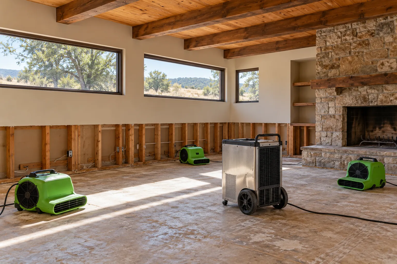 water damage restoration concept · Waxahachie