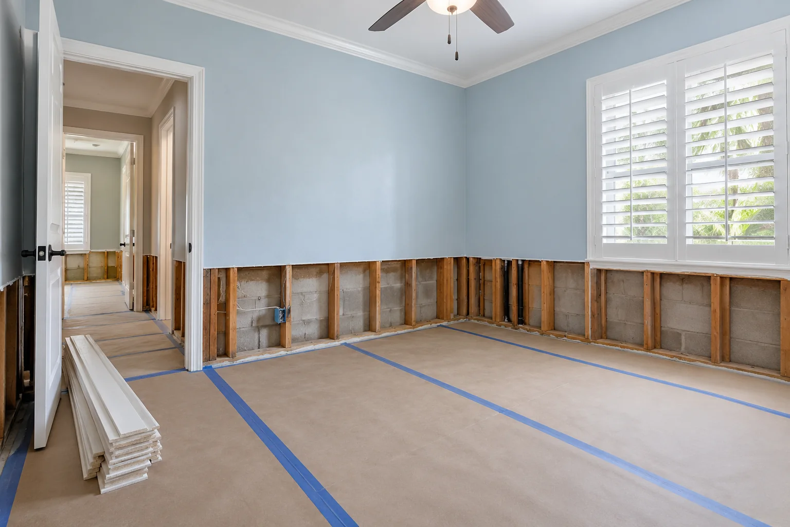 water damage restoration concept · Waxahachie