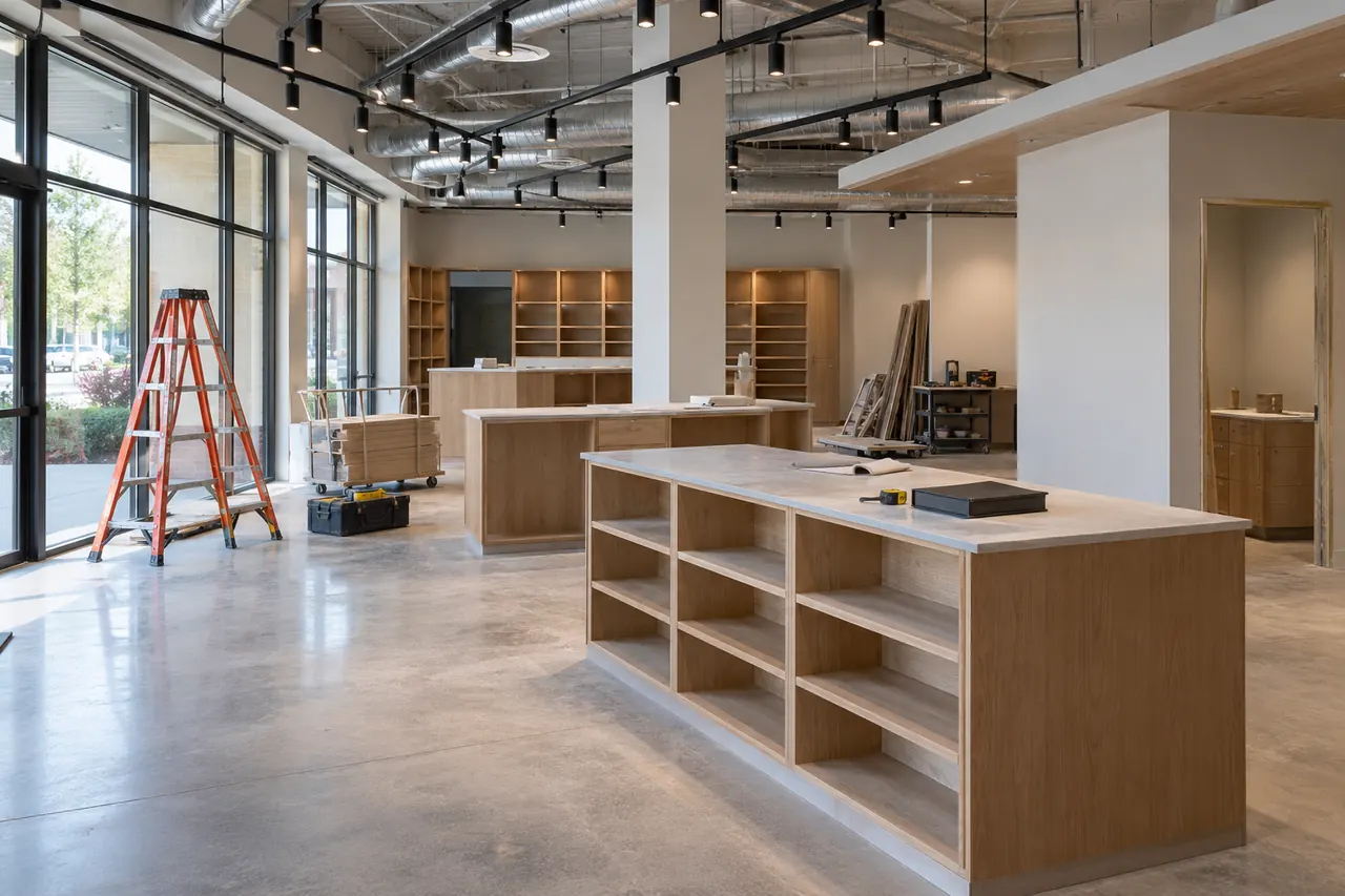 commercial construction concept · Arlington