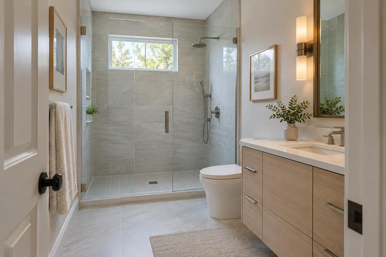 shower remodeling concept · Arlington