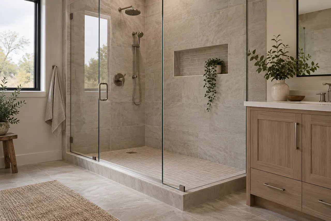 shower remodeling concept · Arlington