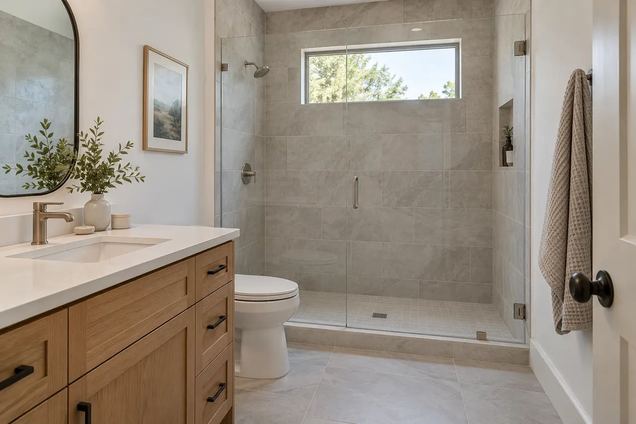 Bathroom remodeling concept · Waxahachie