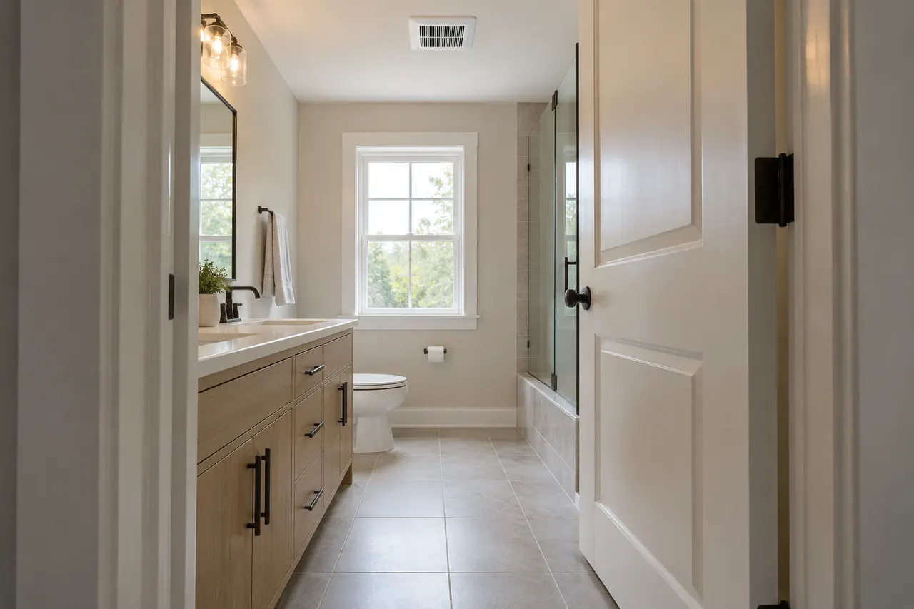 Bathroom remodeling concept · Bedford
